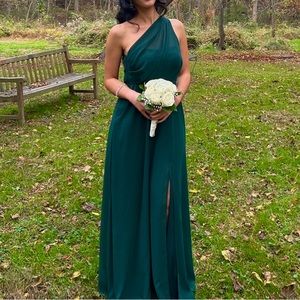 KIRA DRESS - Chiffon Emerald - BIRDY GREY